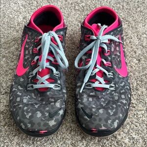 Nike Black and Pink Patterned Sneakers